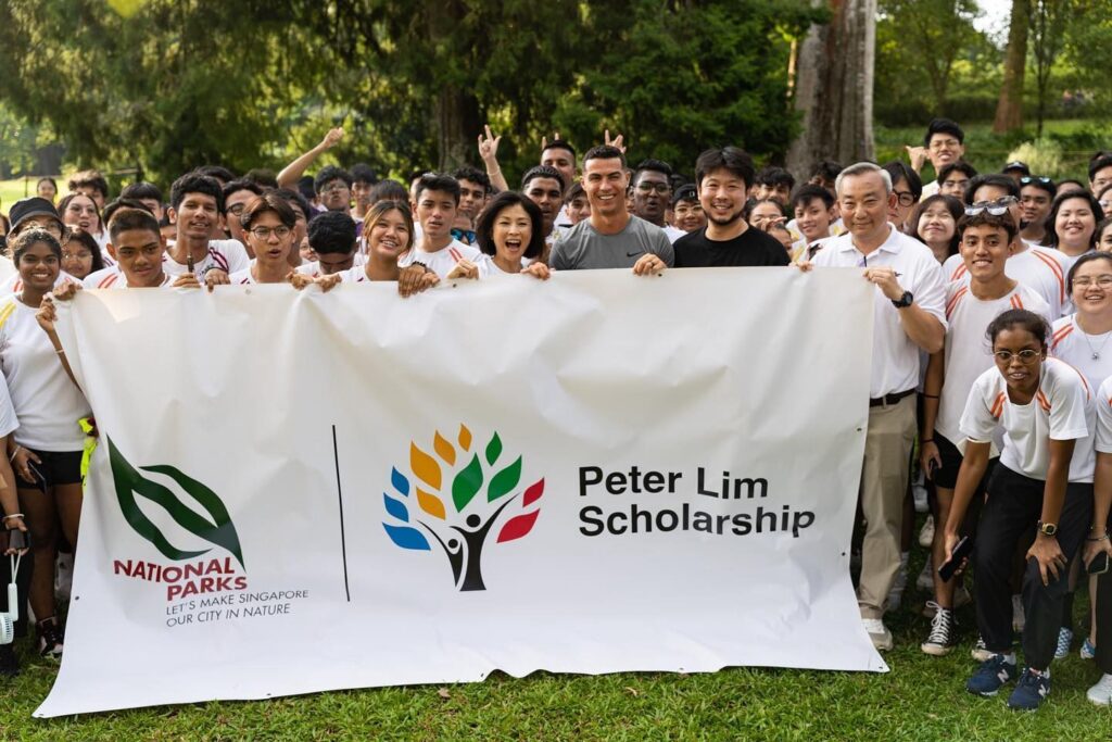 Cristiano Ronaldo takes centre stage at Singapore Botanic Gardens